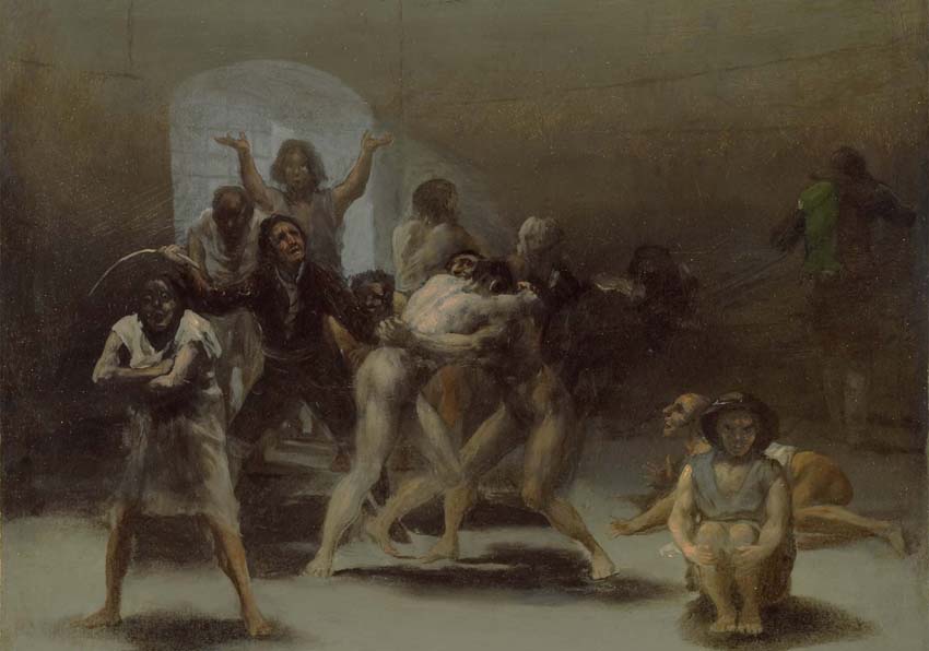 Cuadro Corral de locos de Francisco de Goya